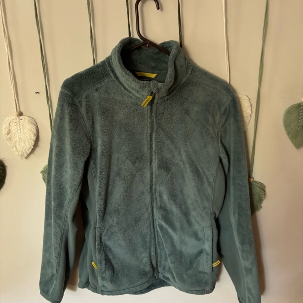 L.L. Bean Green Fleece Jacket - medium